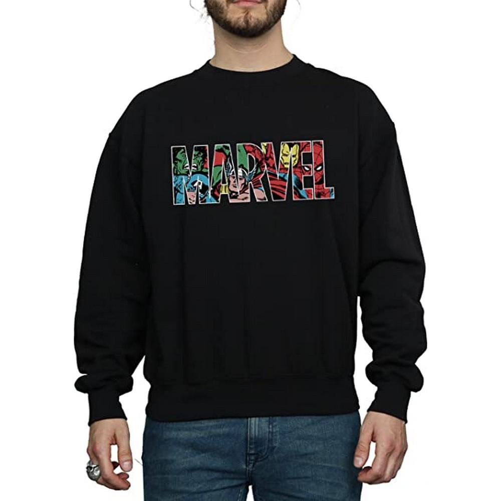 Marvel Comics Herren-Sweatshirt mit Infill-Logo