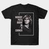 Herren Schwarzes T-Shirt mit Aufdruck Niemand steckt Bodhi in eine Ecke No-Cut Transferpapier Druck Baumwoll-T-Shirt
