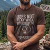 Does Not Play Well With Others – Grizzly Bear T-Shirt, Skagway Alaska Vintage Tee