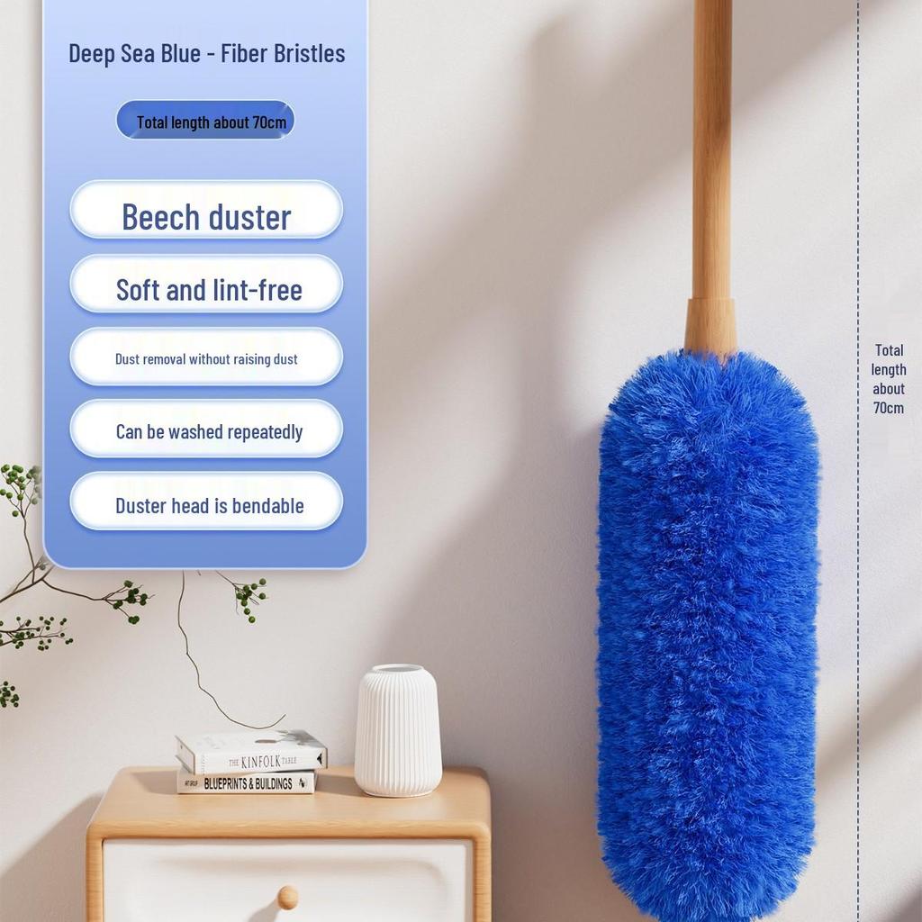 Retractable Static Wool Feather Duster for Household and Car Cleaning
