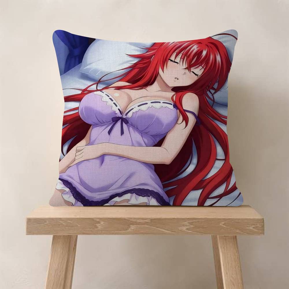 Anime HHigh School DxD Cushion Cover Inches Farmhouse Decor Home Throw Pillow Covers For Couch Decorations