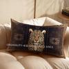 2D Leopard Pattern Decorative Pillowcase Suitable For Sofa Bedroom Car Pillow Cover Cushion Rectangular Back Cushion