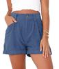 2025 Spring/Summer European & American High Waist Corduroy Loose Shorts for Women