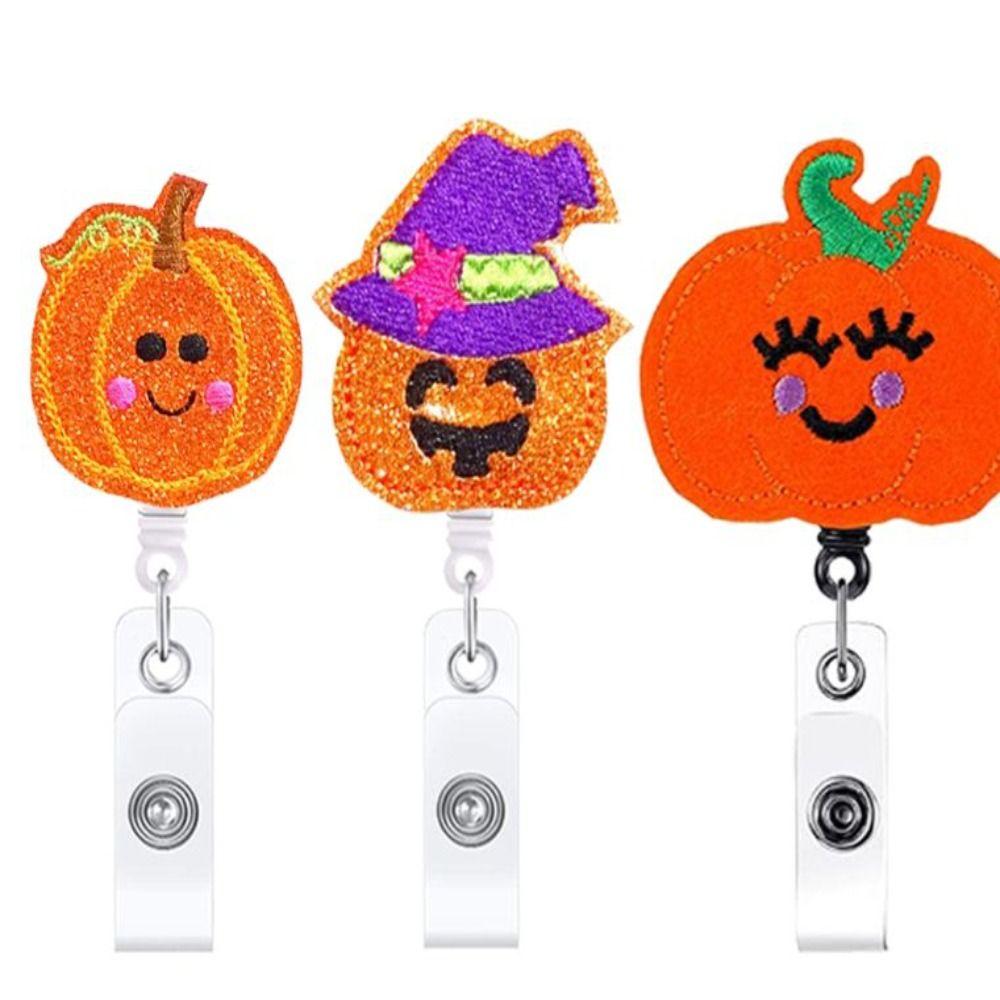 

1.25 Inch Badge Reel ABS Name Badge Clip Small Gift Halloween Office