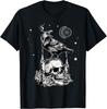 Black Crow Raven Skull Viking Norse Occult Gothic Gift Unisex T-Shirt Mens Womens Tees Top