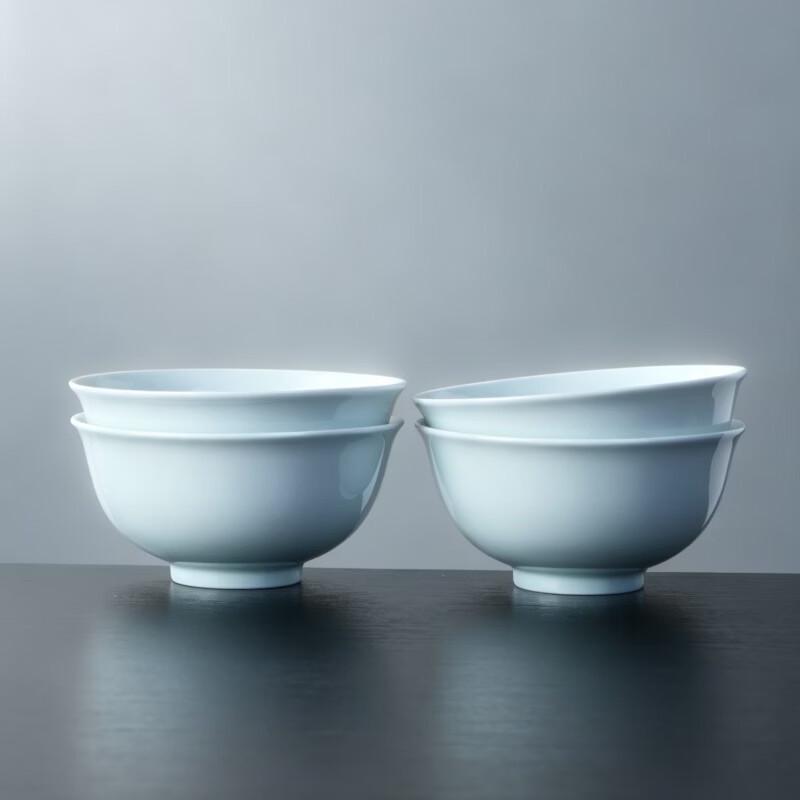 Haoya Jingdezhen Underglaze Celadon Noodle Bowls, Set of 4