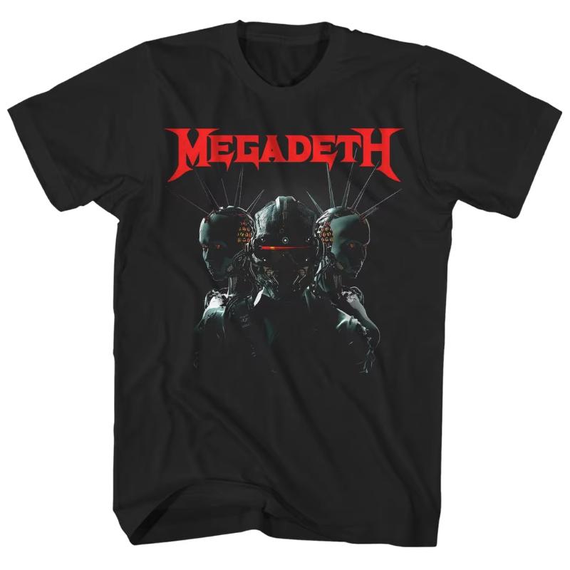 Megadeth Megadeth Band Heavy Metal Rock Punk Mens Large Loose Cotton American Tshirt Comfortable and Breathable
