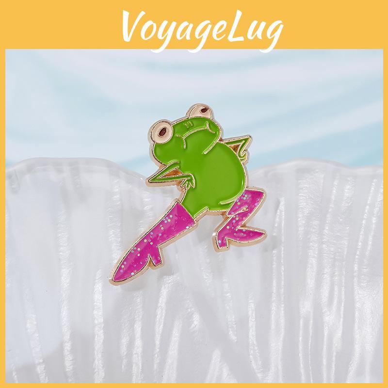Trendy Animal Funky Frog Design Brooch Pin Versatile Accessory For Men And Women