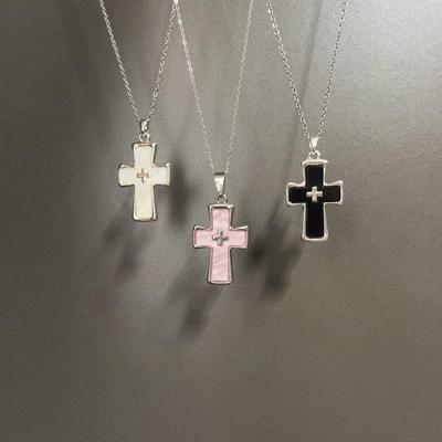 2025 Retro Dark Gothic Cross Necklace for Women - High-End Y2K Fashion Clavicle Chain