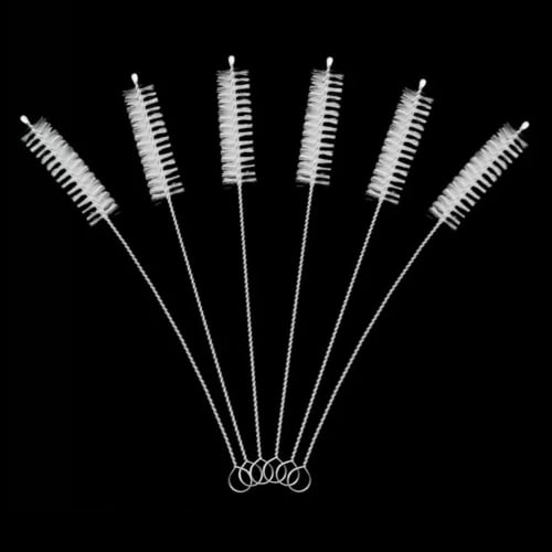 10 Tracheostomy Cleaning Brushes, Flexible, Reusable Nylon Bristles, for Tracheostomy Supplies (Size: 8mm)