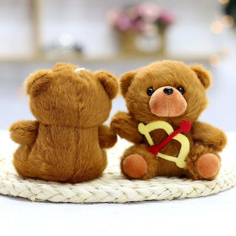 New Bear Doll Doll Plush Pendant Cute Couple Bag Keychain Hanging Decoration Children Comfort Toys