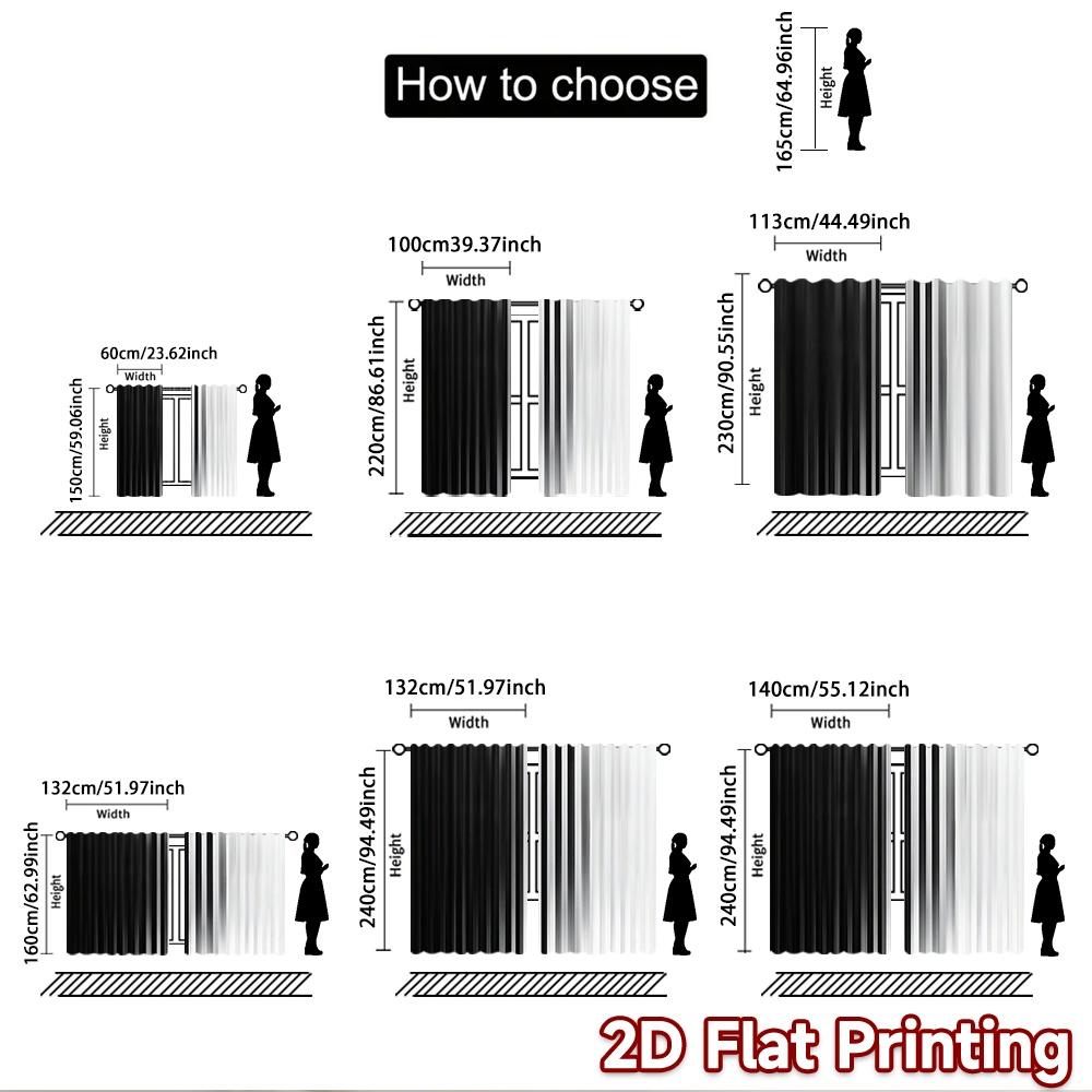 2D flat Photography Backdrop Scene Tapestry Black and White Stripes 100% Polyester Family Party Use for Suitable for home