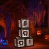 4Pcs/Set Cube 3D Transparent Balloons Boxes Pumpkin Photography Background Box  Haunted House