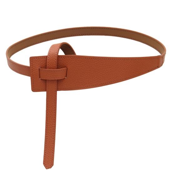 Cintura in ecopelle da donna semplice stile coreano forma irregolare nodo regolabile cintura lunga abito cappotto cintura corsetto accessori moda