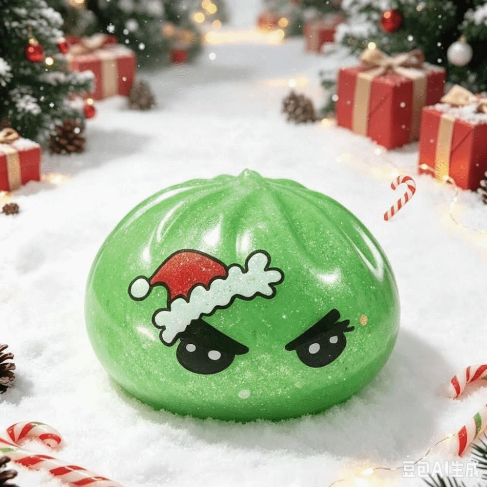Low Rebound Squeeze Stress Balls Colorful Design Christmas Squeeze Toys Stress Relief