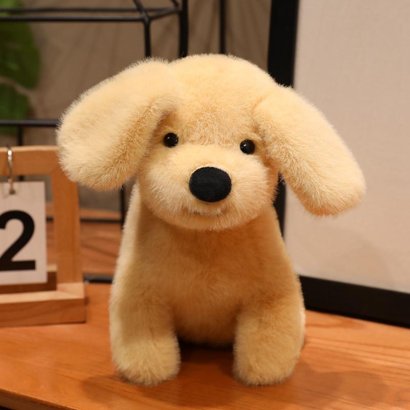 Cartoon Cute Dog Plush Toy Stuffed Animal Small Golden Retriever Doll Kawaii Home Decor Bag Desk Ornament Gift For Girls