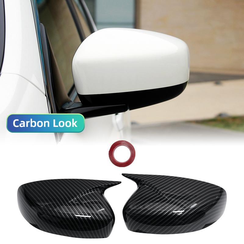 For INFINITI  G25 G37 Q40 Q60 2009-2015 car side mirror covers, wing caps, exterior door mirror protection trim, carbon fiber