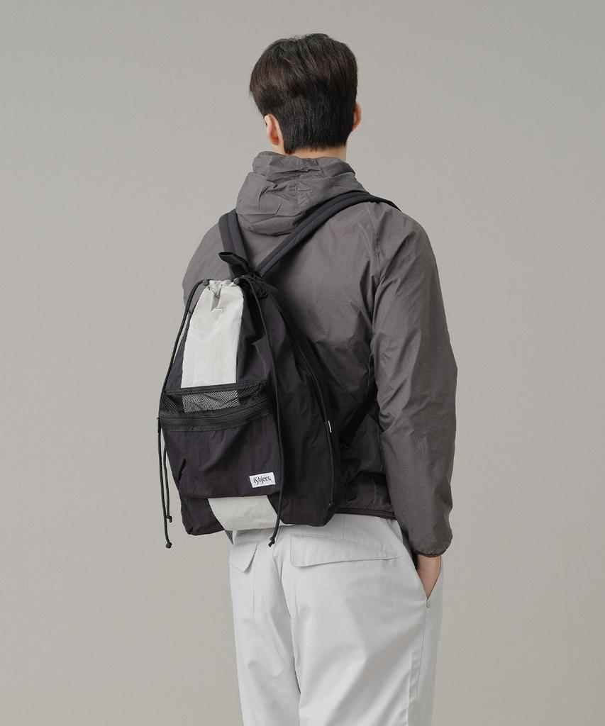 Kybjt Two-Way Basket Sling Backpack Gray