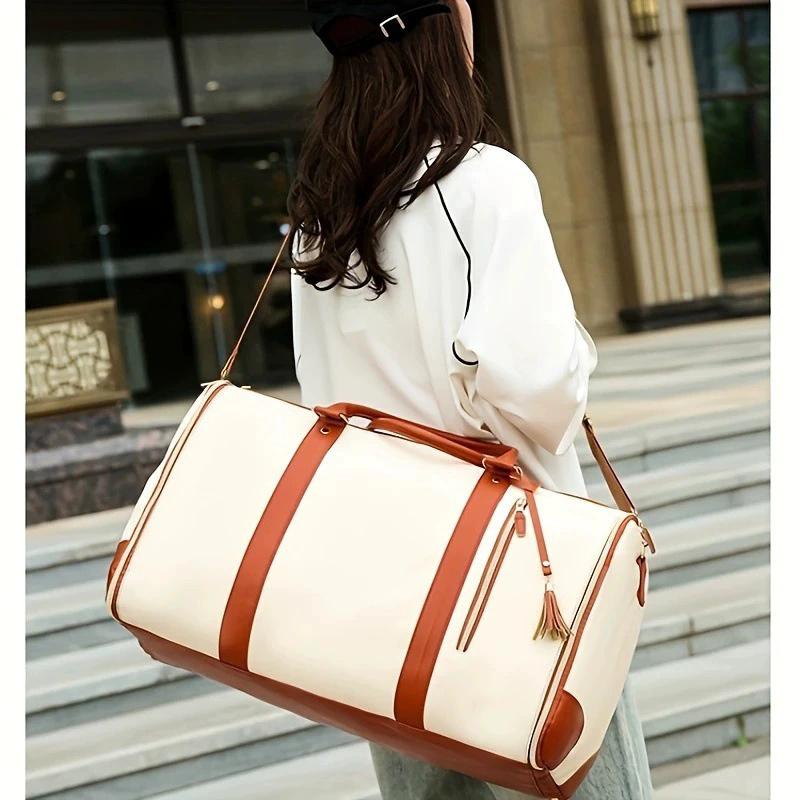 Lefame Travel Duffle Bag with Garment Compartment Large Weekender Bag for Women Men