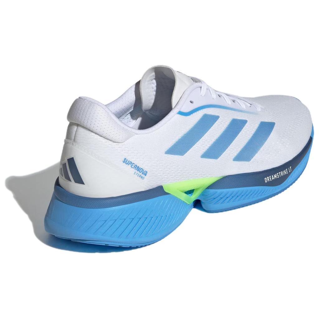 New Adidas Supernova Eterno Cushioning Wear Resistant Low Top Running Shoes Men's White Blue IH0436