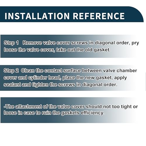 TUCKBOLD Valve Cover Gasket for Honda Accord No.12341PH4000 | Cylinder Head Valve Seal Gasket 1 Piece Rocker Cover Gasket for Honda Prelude