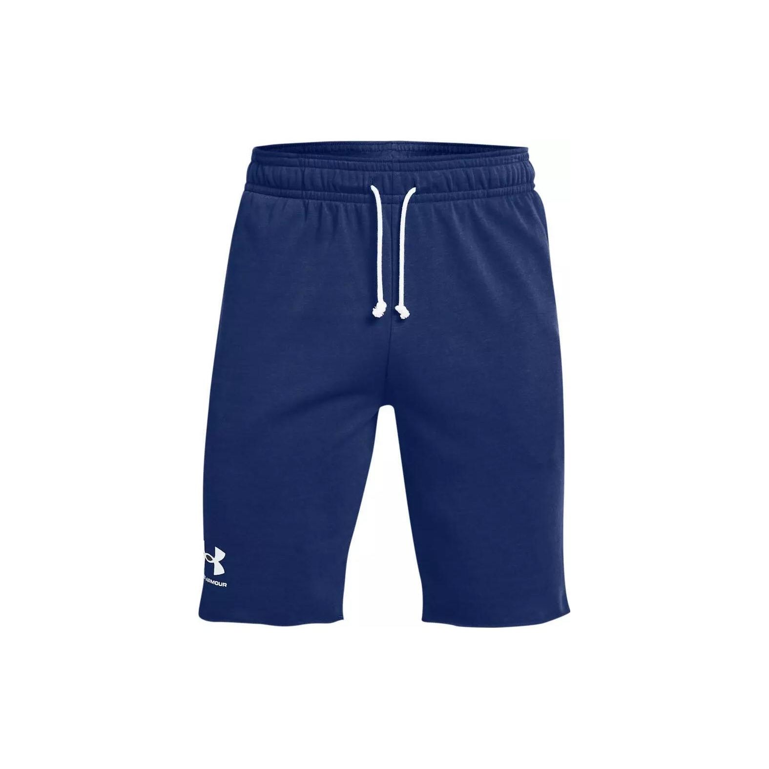 

Under Armour Шорты мужские однотонные со шнуровкой и логотипом, синие 1361631-415 L