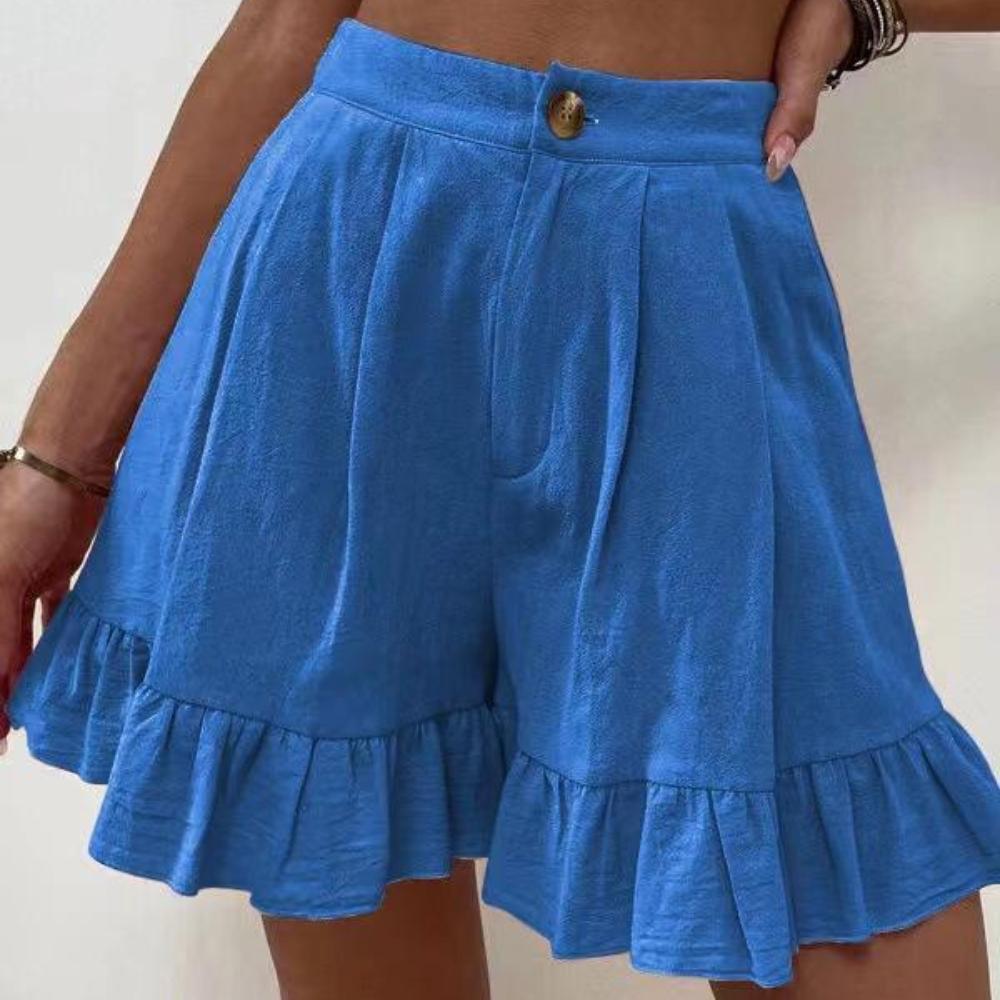 

Летняя верхняя одежда, повседневные широкие свободные шорты, женские шорты с высокой талией 2XL синий
