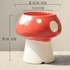 European Ceramic Mushroom Vase Succulent Plant Pot Desktop Green Plant Potted Decor for Living Room and Office Small Ornament