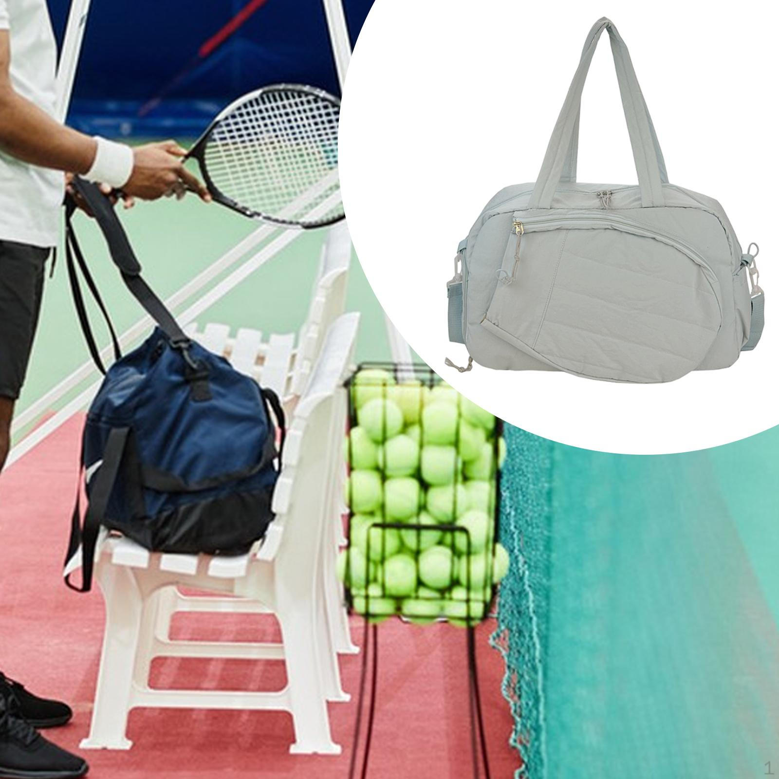 

Lightweight And Spacious Badminton Shoulder Bag with Shoe Compartment for Training. синій