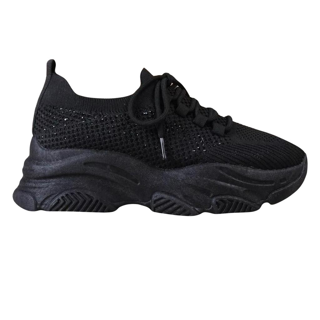 Where's That From Womens/Ladies Advantage Mesh Chunky Heel Trainers