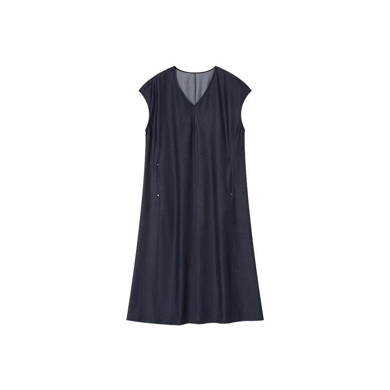 Demana Summer V-Neck Sleeveless A-Line Dress