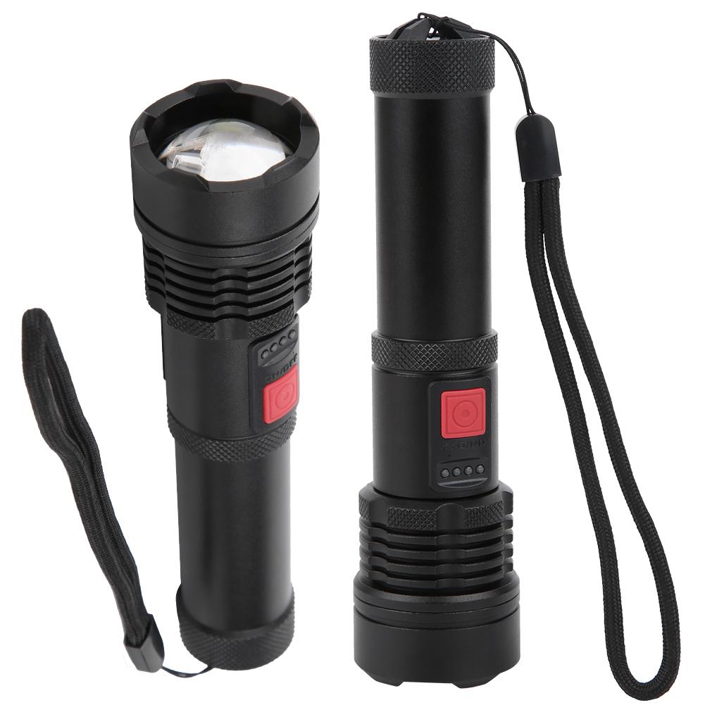 XHP50 USB Rechargeable Torch Portable Flashlight Outdoor Camping Fishing Flashlight