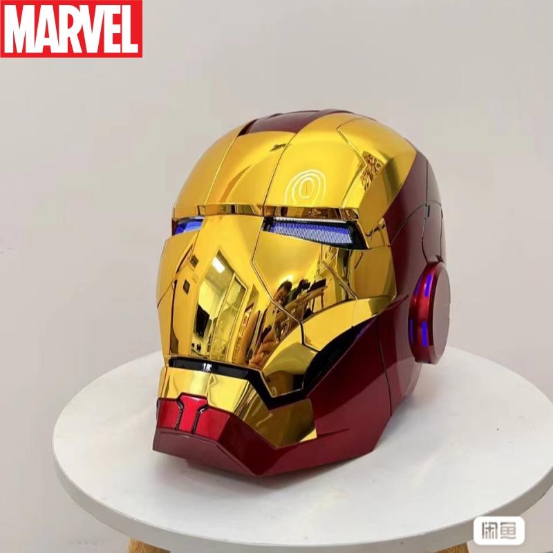 NEW Marvel Avengers 1/1 Iron Man Mk5 Helmet Wearable Automatic Voice-Activated Electric Open And Close Series Toy Birthday Gift