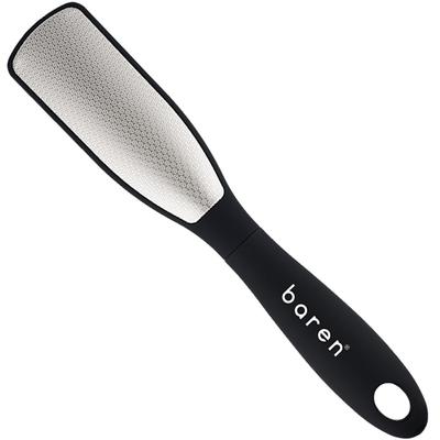 Varen removedor de calos de pé de aço inoxidável de dupla face, 1 pacote, 1 peça