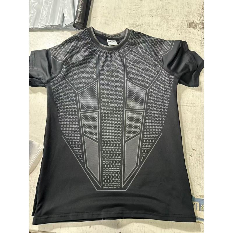 GYMSARK Onyx Mens Running Tight Short Sleeve T-Shirt Breathable Gym Workout Top