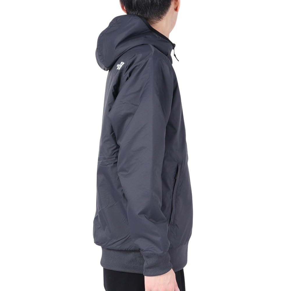 The North Face Reversible Tech Air Asphalt Size XL Men's Hoodie, Stretch, Anti-Static, Gray/Mixed Charcoal,