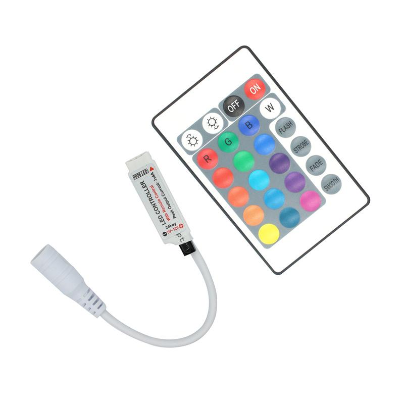 Led Strip Controller Infrared 24-Key Remote Controller Rgb Light With Dimmer Led Light Control Dimmer