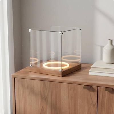 Acrylic Basketball Display Case High Clearness Football Box Sturdy Construction Clear Sports