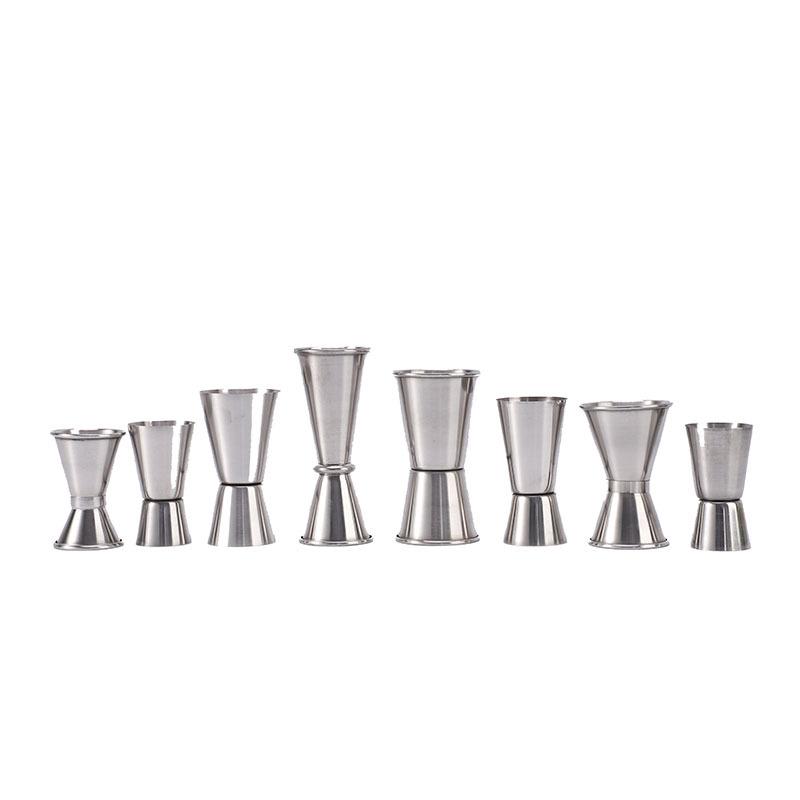 Thickened Stainless Steel Double-Ended Cocktail Jigger Measuring Cup 15/30 ml Straight Lip