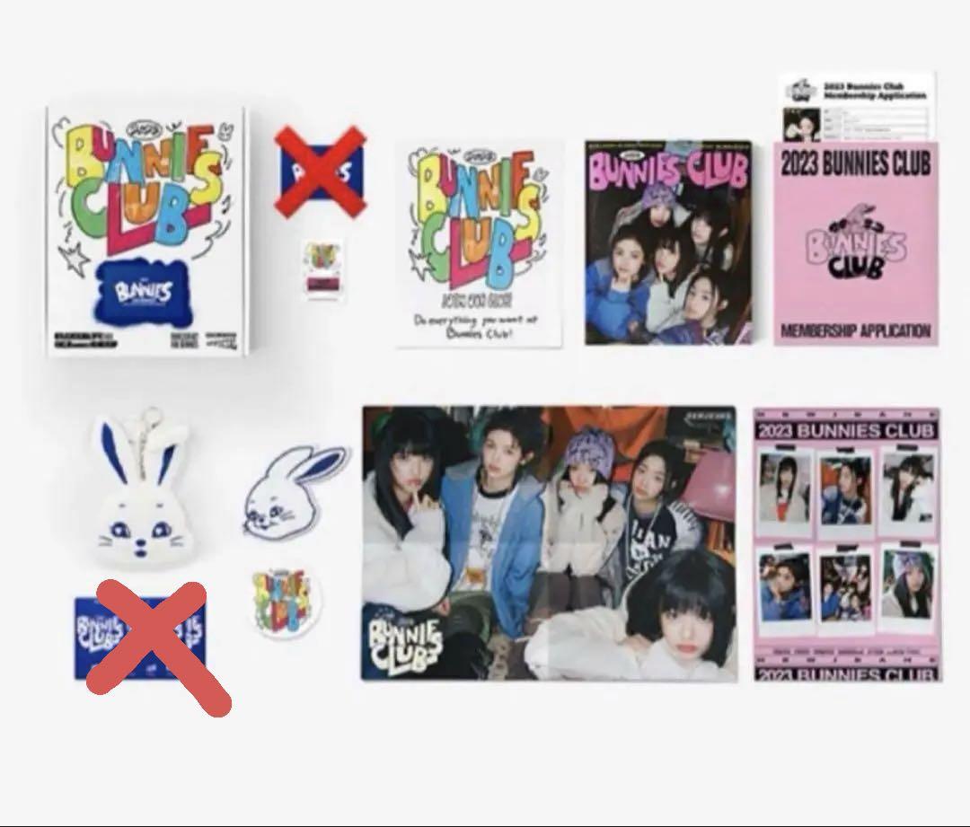 

[USED] NewJeans New Jeans Bunnies Membership Kit 2023