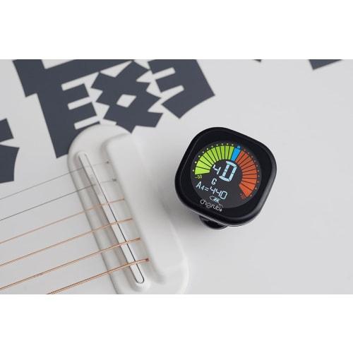 Cherub WST-675 V2 Rechargeable Clip-on Tuner, Rechargeable, Easy-to-Read Display, Multiple Tuning Modes (Ukulele, Bass, and Baritone), Compact Size, A