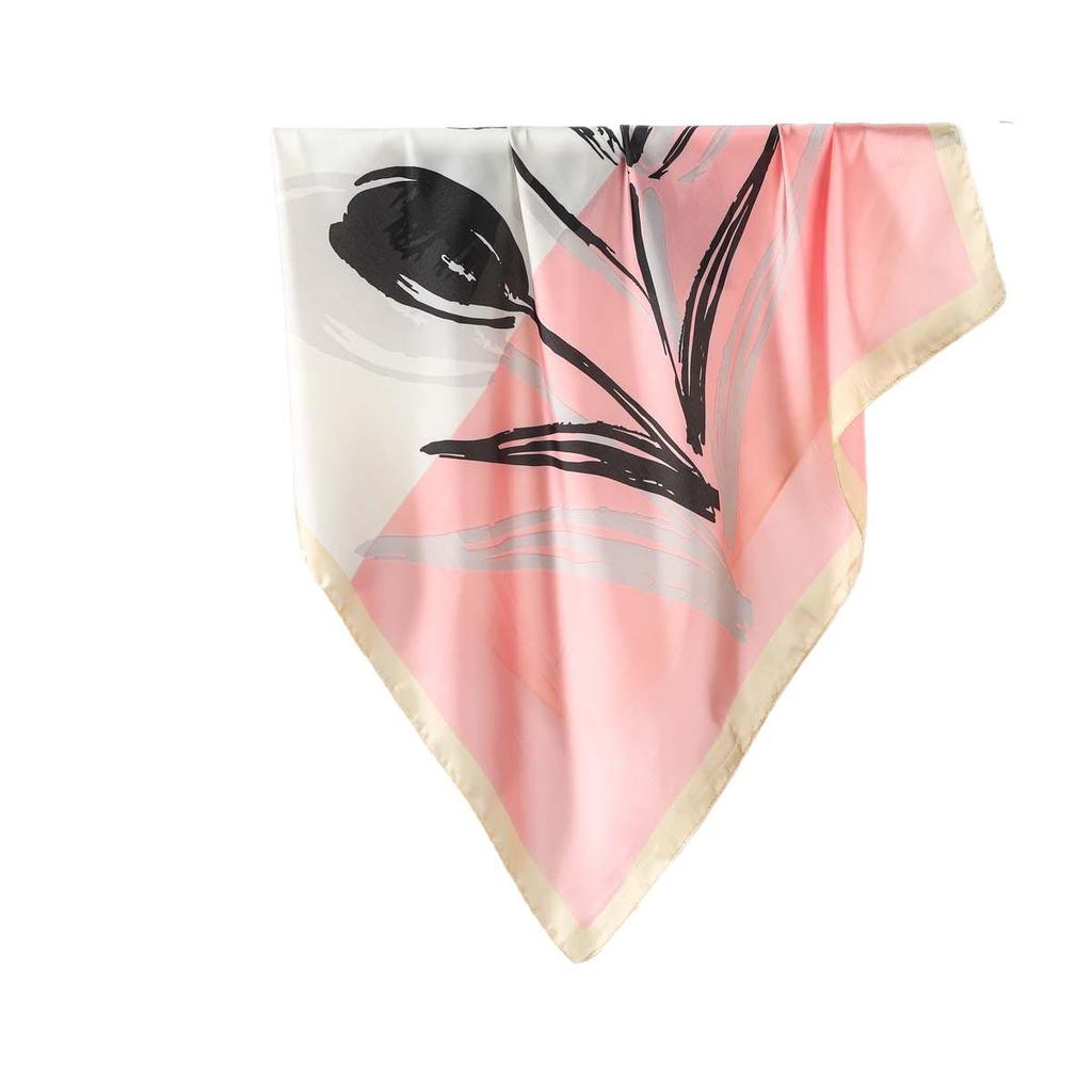 70CM Women's Imitation Silk Scarf - Spring/Summer Versatile Neckerchief and Sun Protection Headscarf