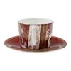 Wedgwood Renaissance Red Teacup Saucer Accent & (Used) [Used]