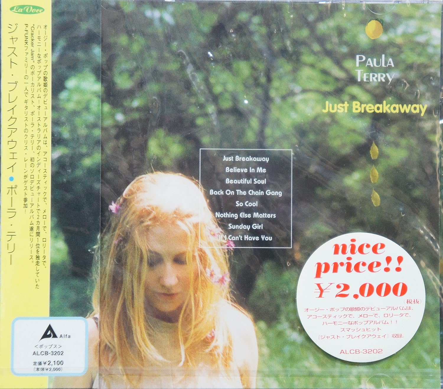 

CD PAULA TERRY - Just Breakaway ALCB3202PROMO Alfa 1998 Japan Jazz Used