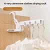 Portable Telescopic Travel Five-hole Folding Clothes Hanger