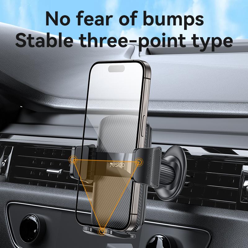 YESIDO C251 Air Vent Car Phone Holder for 4.8-7.2 Inch Phones,360-Degree Rotation