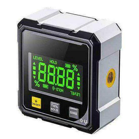High-Precision Digital Inclinometer with Magnetic Laser Level and Multifunctional Slope Measurement