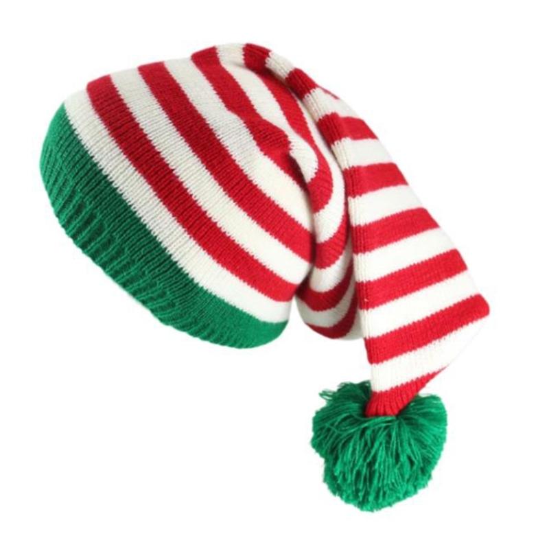 Christmas Knitted Hat Adult Kids Soft Santa Beanie Santa Hat New Year Party Kids Gift Christmas Decoration for Women
