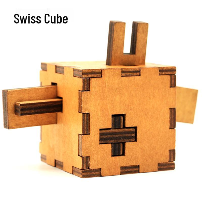 100-Piece Kongming Lock Wooden Puzzle Set for Kids and Adults