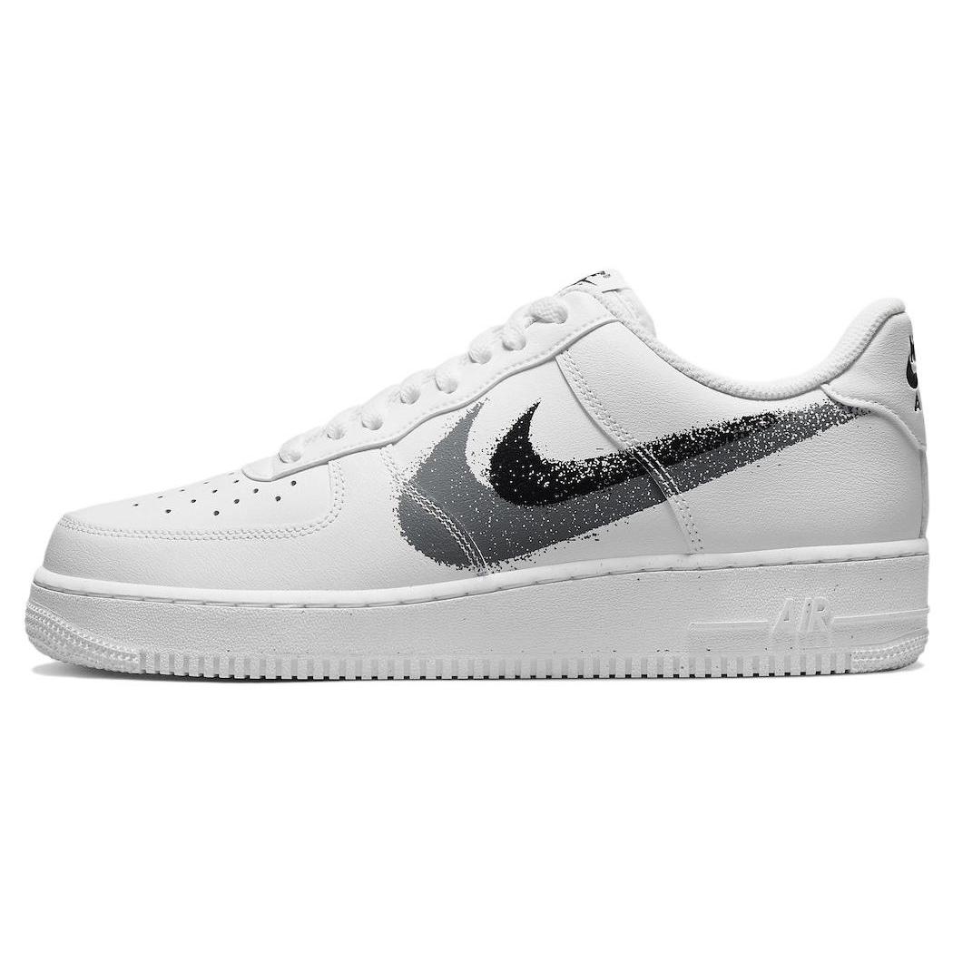 

Новые Nike Air Force 1 Low 07 Swoosh с аэрозольной краской Белый Черный Серый FD0660-100 38